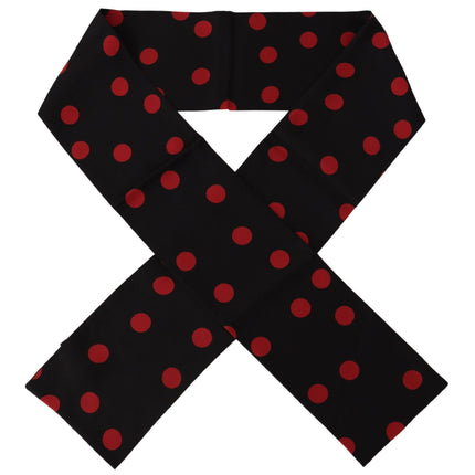 Elegant Silk Polka Dot Men's Scarf