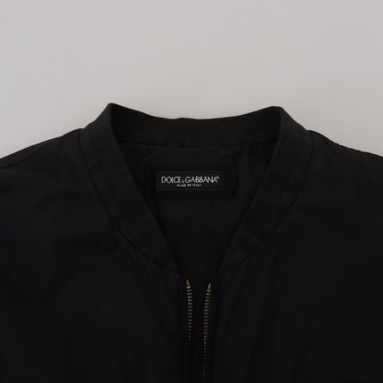 Bomber noir élégant