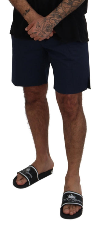 Elegante blauwe chino shorts