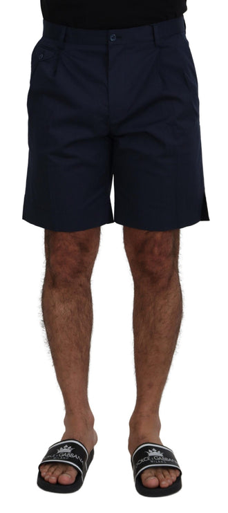 Elegante blauwe chino shorts