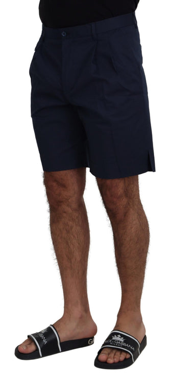 Elegante blauwe chino shorts