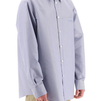 Valentino Garavani technical cotton shirt with striped motif