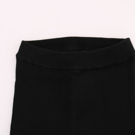 Elegantes pantalones negros de cachemira