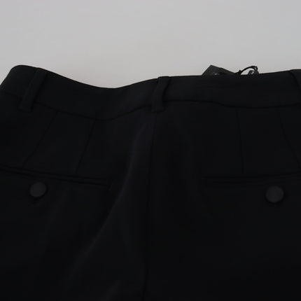 Pantalon élégant en laine noire