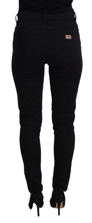 Eleganti pantaloni in denim nero