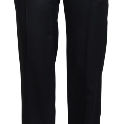 Elegant Black Cotton Pants