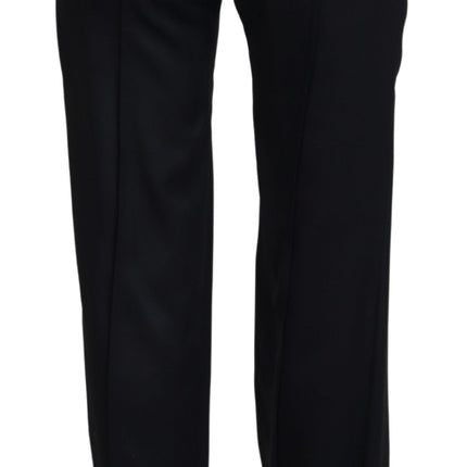 Elegant Black Cotton Pants