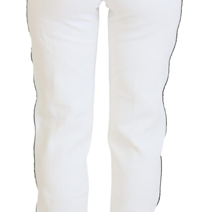 Pantalones de corredor blanco elegante para comodidad elevada