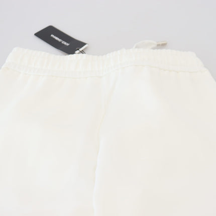 Pantalones de corredor blanco elegante para comodidad elevada