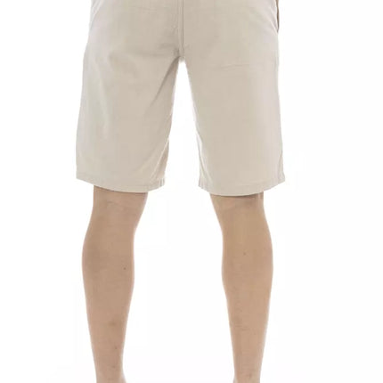 Beige Cotton Bermuda shorts