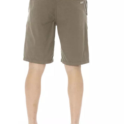 Leger Bermuda shorts met trekkoord