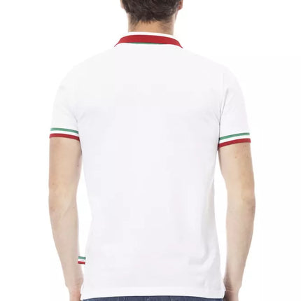 Polo à col tricolore chic