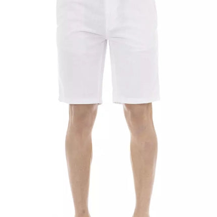 Elegante witte Bermuda -shorts voor mannen