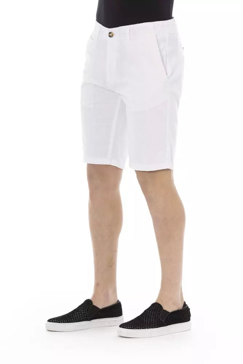 Elegante witte Bermuda -shorts voor mannen