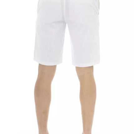 Elegante witte Bermuda -shorts voor mannen