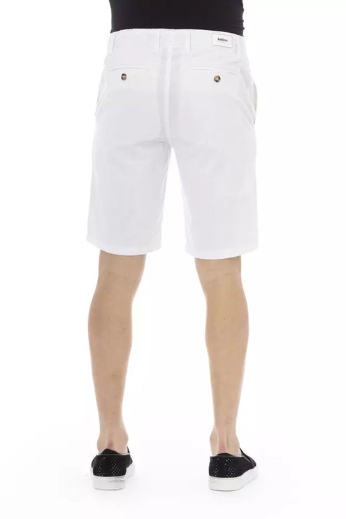 Elegante witte Bermuda -shorts voor mannen