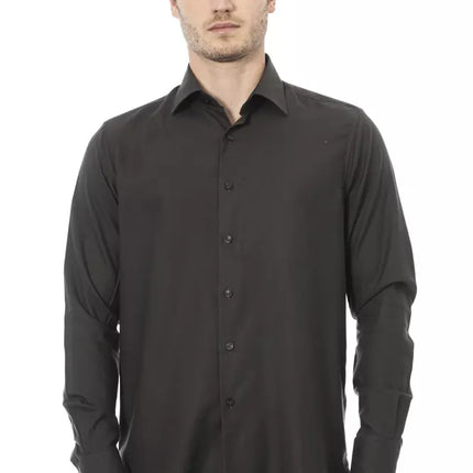 Elegant groen Italiaans kraag shirt