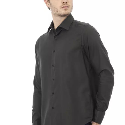 Elegant groen Italiaans kraag shirt