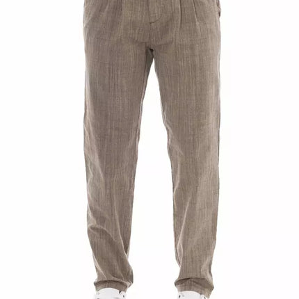 Pantalon chino beige élégant pour hommes