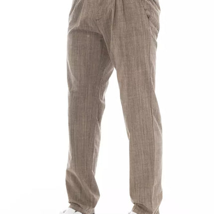 Pantalon chino beige élégant pour hommes