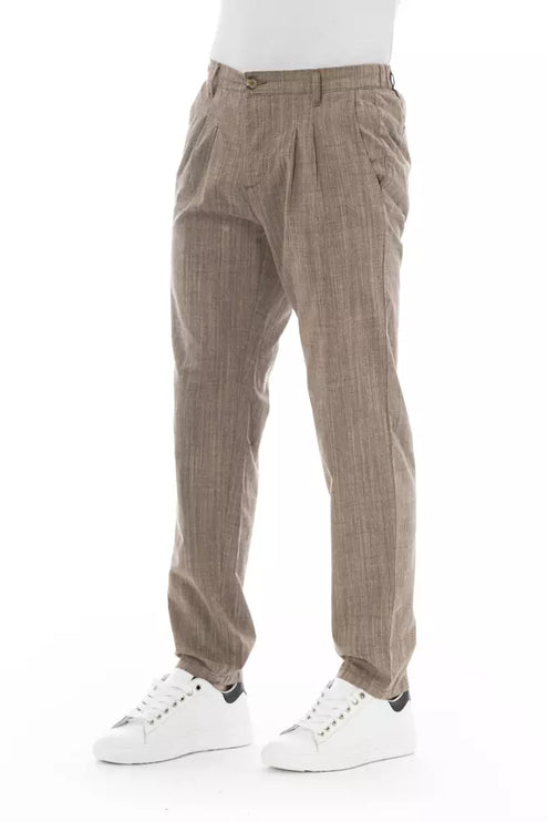 Pantalon chino beige élégant pour hommes