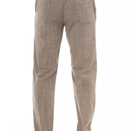 Pantalon chino beige élégant pour hommes