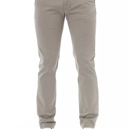 Elegantes pantalones beige chino para hombres