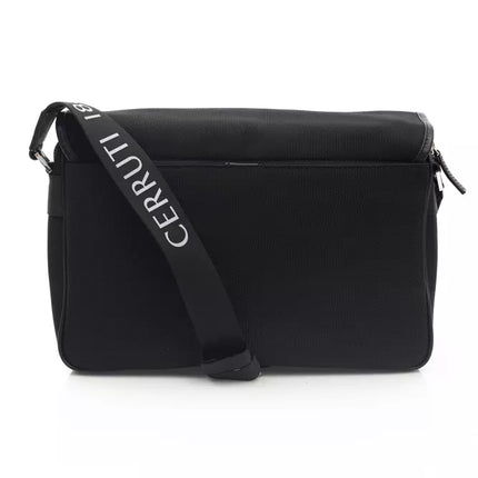 Elegante zwarte crossbody logotas