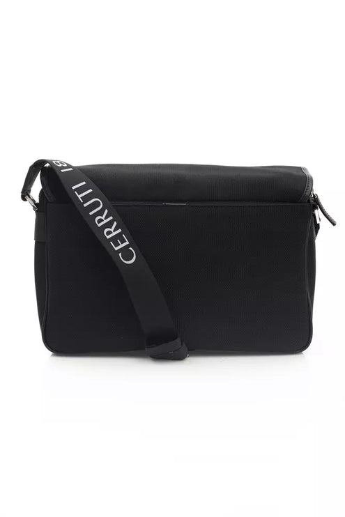 Elegante zwarte crossbody logotas