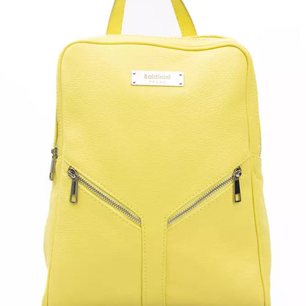 Sunshine Yellow Leather Backpack