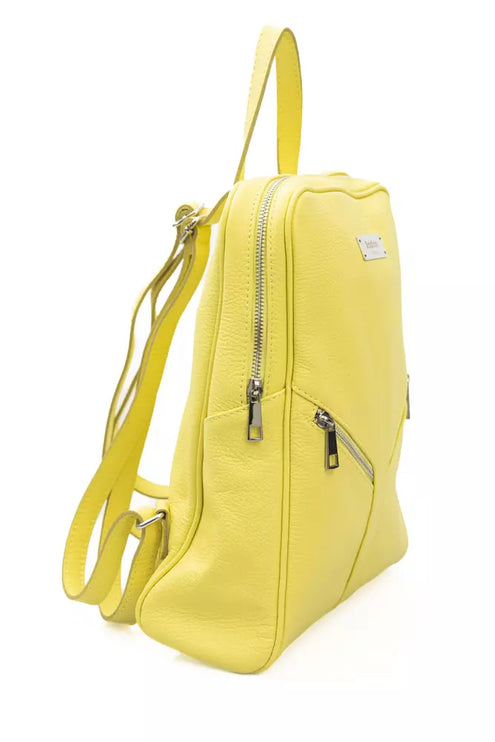 Sunshine Yellow Leather Backpack