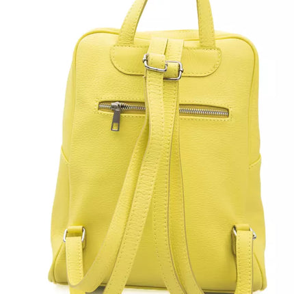 Sunshine Yellow Leather Backpack