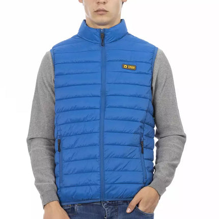 Veste en bas sans manches en bleu