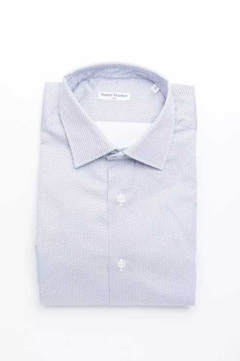 Elegant medium slank kraag katoenen shirt