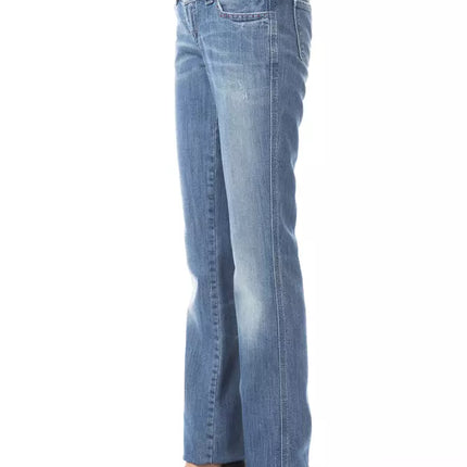 Blue Cotton Women Jeans