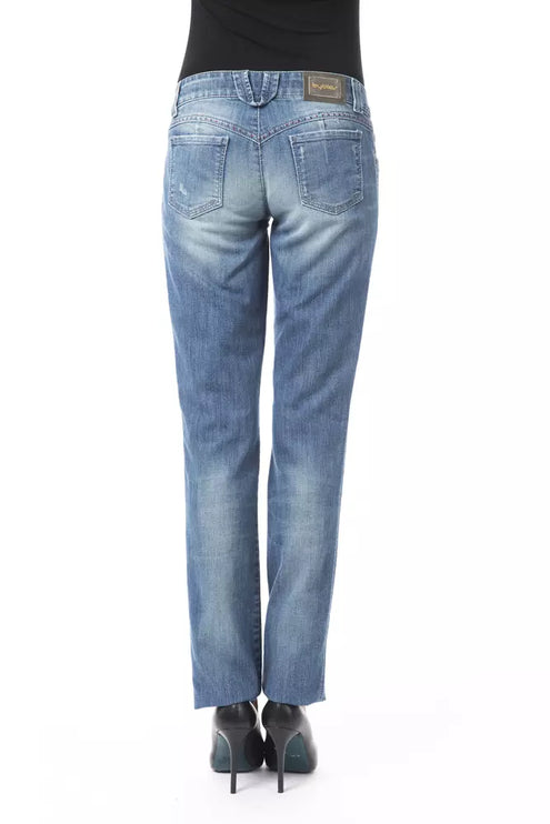 Blue Cotton Women Jeans