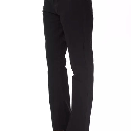 Pantalones de mezcla de algodón negro elegante para fiebre y fiebre