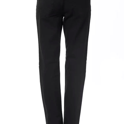 Pantalones de mezcla de algodón negro elegante para fiebre y fiebre