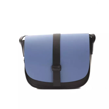 Sac crossbody en cuir bleu chic