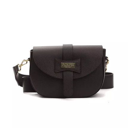 Sac crossbody en cuir marron chic