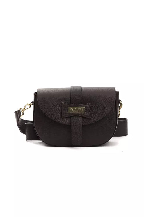 Sac crossbody en cuir marron chic