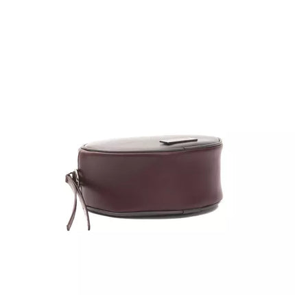 Bolso Crossbody Ovalado Pequeño Chic Borgoña