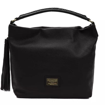 Élégant sac à bandoulière en cuir noir