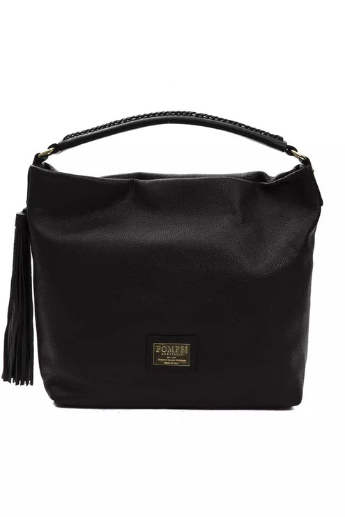 Élégant sac à bandoulière en cuir noir