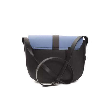 Sac crossbody en cuir bleu chic