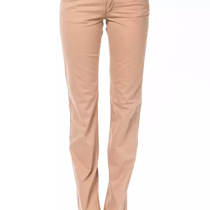 Pantaloni chic beige abiti regolari per donne