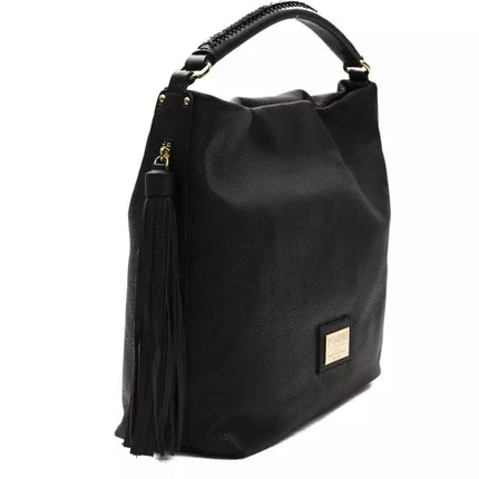 Élégant sac à bandoulière en cuir noir