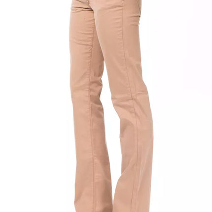 Pantaloni chic beige abiti regolari per donne