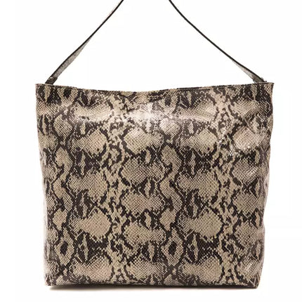 Chic Python Print en cuir en cuir