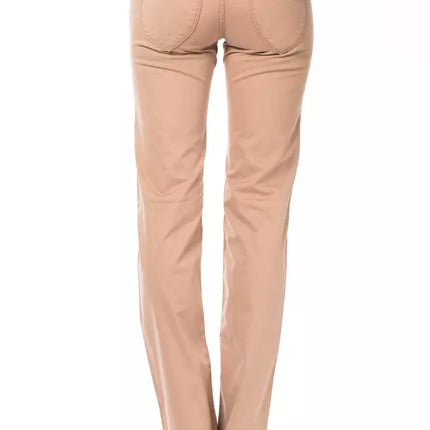 Pantaloni chic beige abiti regolari per donne